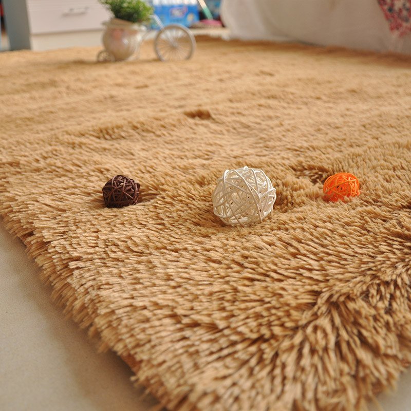 心意地毯 高毛丝绒丝毛地毯卧室客厅茶几地毯床边毯地垫门垫 可定制