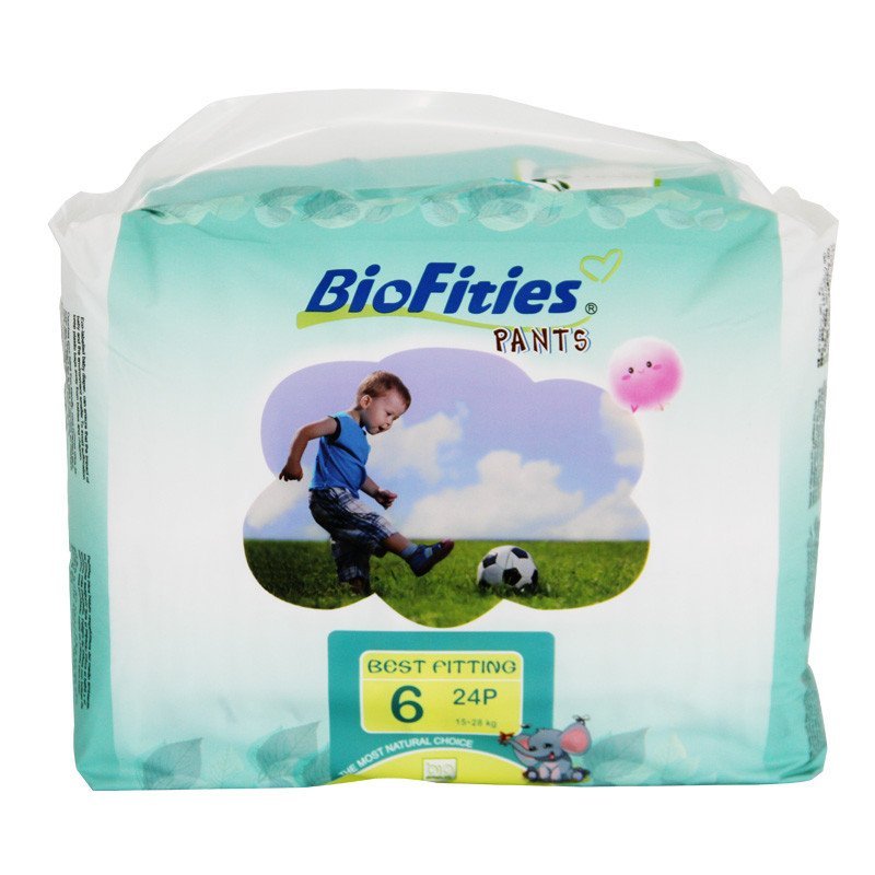 【苏宁自营】爱婴舒坦BioFities拉拉裤6号XXL24片(15-28kg)