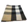 巴宝莉(BURBERRY) 经典格仔流苏山羊绒围巾 3766775