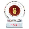 梦克拉Mkela 足金工艺水晶摆件 一桶金 摆件 工艺摆件 290g