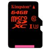 Kingston金士顿64GB高速手机内存卡TF存储卡U3 A1 V30适用无人机运动相机支持4K拍摄监控摄像头sd卡