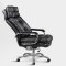 品仪 老板椅真皮电脑椅 家用办公椅子 可躺高档大班椅牛皮靠背椅子 【黑色】皮样