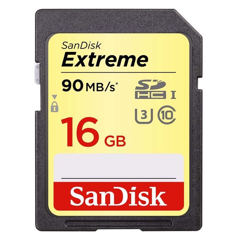 闪迪Extreme16G-NE UHS-I Class10(90M/S)SD至尊极速存储卡/内存卡