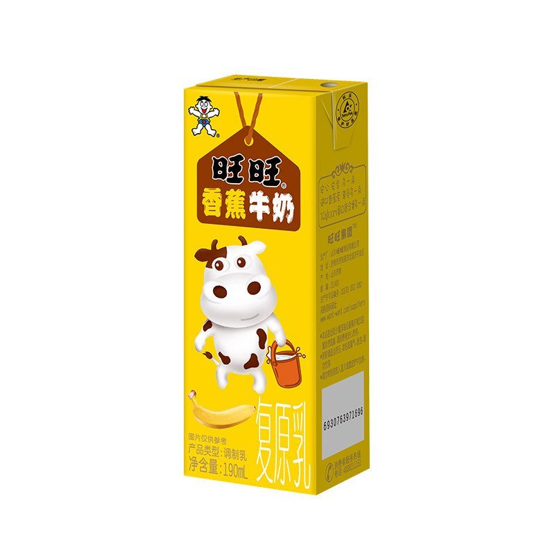 旺旺 香蕉牛奶190ml*12盒