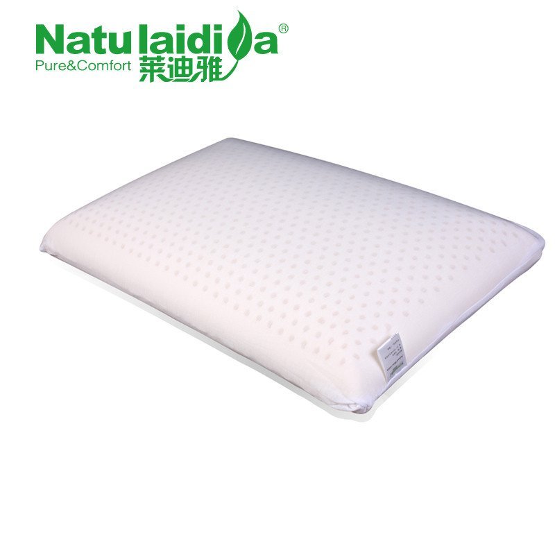 莱迪雅正品进口天然乳胶枕头 快速回弹护颈枕颈椎枕头芯包邮 60cm*40cm*10 白色