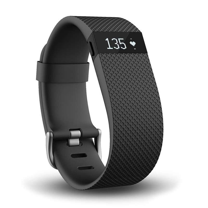 Fitbit Charge HR 智能乐活心率手环 心率实时监测 自动睡眠记录 来电显示 运动蓝牙手表计步器 黑色 小号
