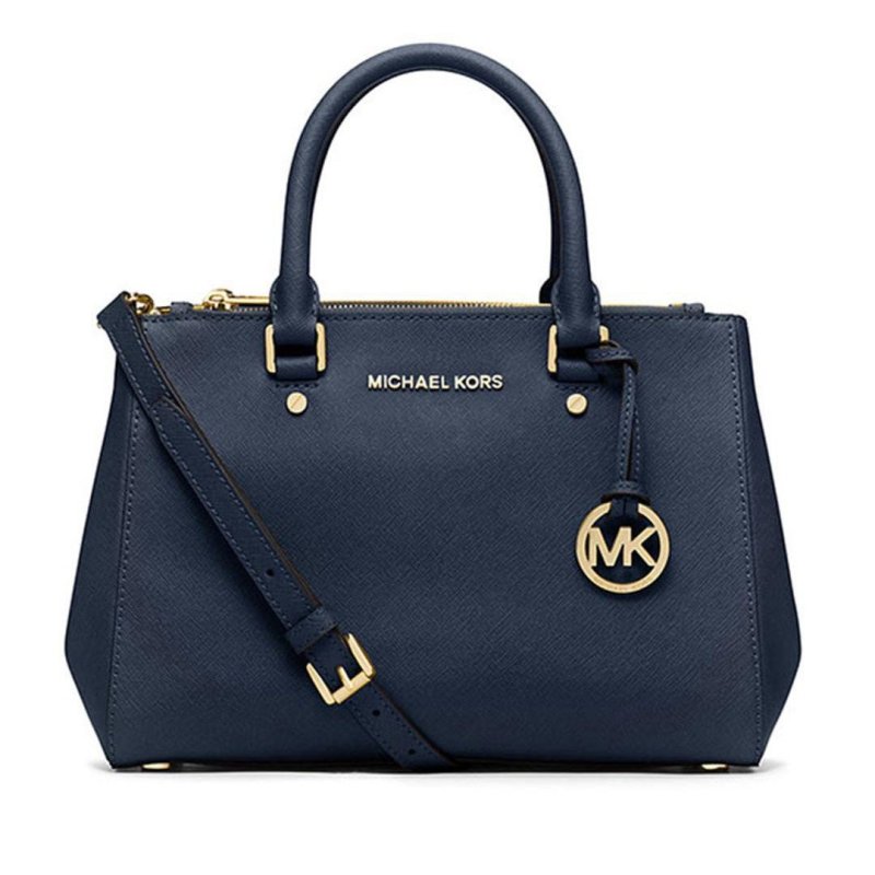 MICHAEL KORS迈克·科尔斯 牛皮女士小号手提单肩包30F4GSUS5L 深蓝色