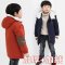 童装2015冬季新款男童休闲韩版棉服儿童纯色斜拉链连帽外套棉衣 160码（建议身高150左右） 藏青不加绒