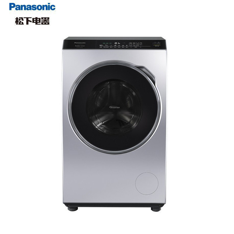 松下洗衣机(Panasonic)XQG80-V8055家用全自动滚筒洗衣机 8公斤大容量变频洗衣机