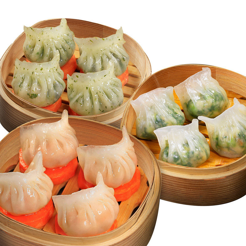 汕头馆 潮汕特产八记鲜虾虾饺皇香菜饺翡翠饺 早茶点心900g【中华特色馆】