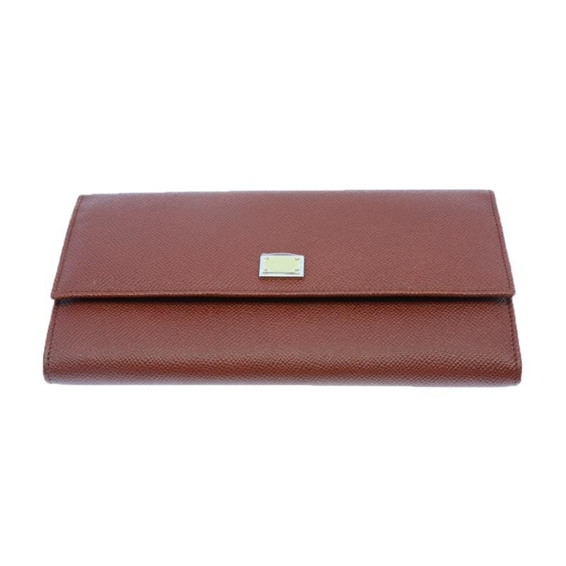 杜嘉班纳 Dolce Gabbana 女士真皮logo包盖式手包 BI0550 A1001