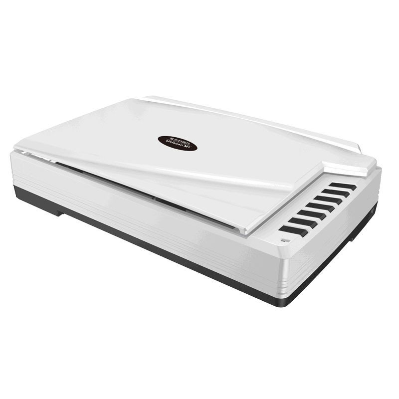 紫光（Uniscan）M1 Plus 平板式扫描仪 A3大幅面彩色扫描 7S/页快速扫描 高清CCD 白色外观