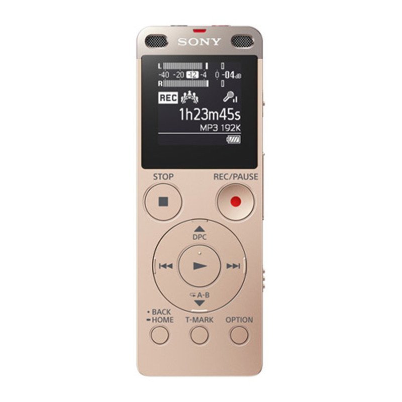 索尼（SONY）ICD-UX560F （金色） 数码录音棒 高质量数码录音笔 线性PCM/MP3录音格式 焦点 & 宽广立体声录音功能