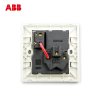 ABB 开关插座 德宁空调插座16A一开三孔带灯AN236