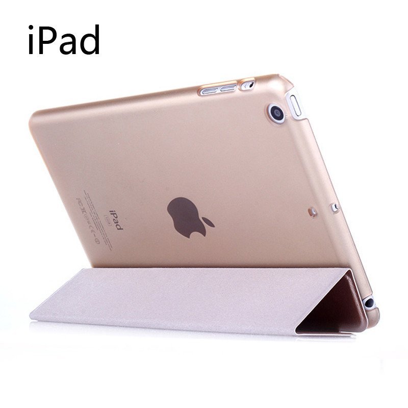 魅爱琳 iPad Air1保护套 蚕丝纹皮套 ipad5保护壳 新iPad2017苹果平板电脑外壳 支架 磨砂半透轻薄 【注意】若不知型号，可对照留言A码，我们为您匹配