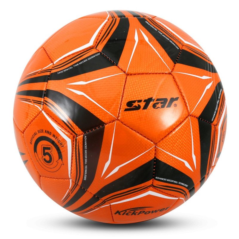 世达足球PU材质5号足球成人比赛用zuqiu机缝耐磨正品STAR足球8605 5号 橙色SB8605C-11