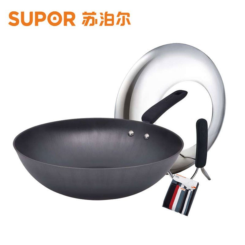 苏泊尔（SUPOR）铸铁真不锈健康炒锅FC30L1