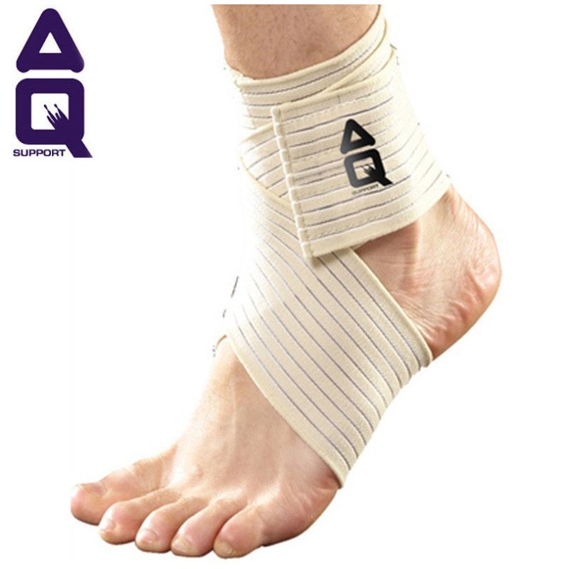 特价正品AQ护踝篮球足球跑步扭伤防护脚腕弹性绷带护脚踝运动护具 9160肤色1只装