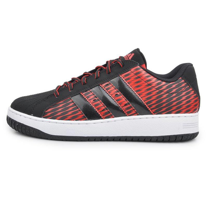 正品Adidas/阿迪达斯男鞋新款运动贝壳头休闲篮球鞋C75281 C75282-FC 1号黑色/1号黑色/浅猩红 43