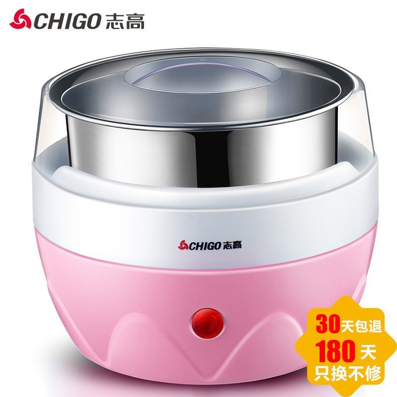 志高（CHIGO）酸奶机SNJ218(N18-1） 米酒机 1L不锈钢 粉色