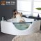 CRW英皇浴缸亚克力成人双人浴盆浴缸 欧式独立式手持花洒全铜冲浪按摩浴缸 1.5M 按摩缸