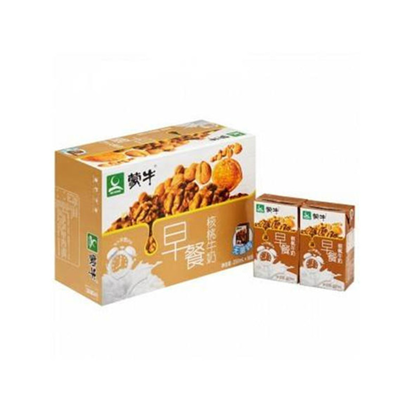 蒙牛早餐核桃牛奶无菌砖250ml*24盒