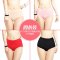 浪莎女士内裤 女竹浆纤维 高腰大码胖mm性感平角裤头 收腹提臀中腰四角裤4条装 165cm 4条（四色各1）