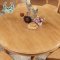 云图家具 实木餐桌橡木圆桌大圆形桌 实木椅组合 餐厅 饭桌 1.2M一桌四椅