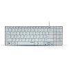 雷柏（Rapoo）N7200 USB有线轻薄键盘 白色