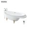 TOTO洁具卫浴 珠光浴缸 PPY1810HIPW/HIPWV14 脚猫独立式大浴缸 1.8米大洗澡盆 预定 1.8M PPY1810HIPW银色脚猫