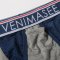 venimasee4件装男士内裤 U凸囊袋四角冰丝莫代尔分离生理平角裤 185/108(XXL) 白色+红色+黄色+浅灰