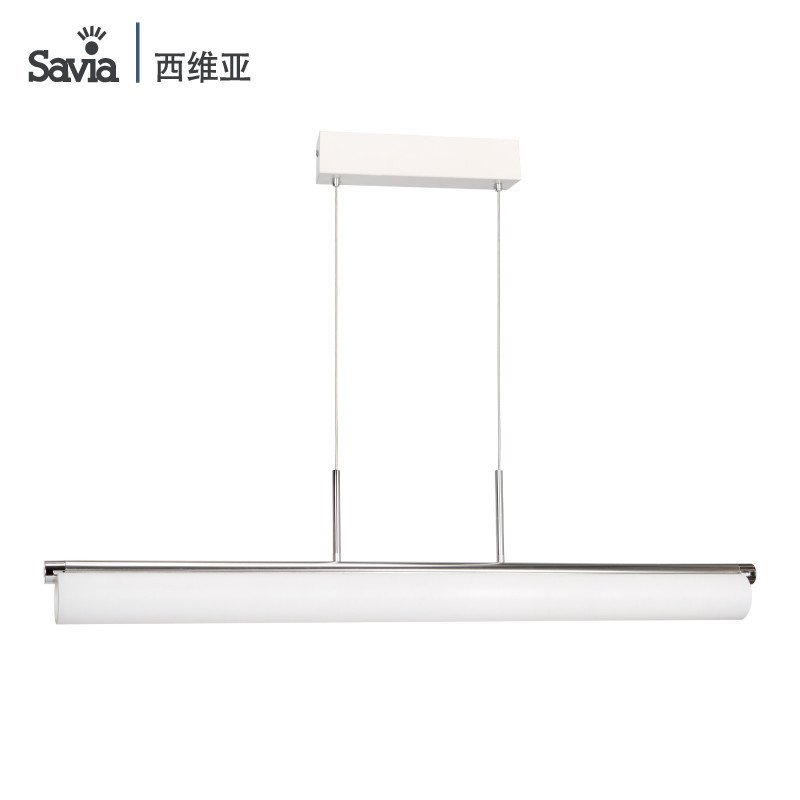 Savia 北欧个性餐厅吊灯 艺术吊灯灯管日光灯 LED大吊灯客厅吊灯 白色35W5000K