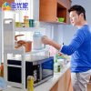 宝优妮厨房用品置物架家用放锅架调味料收纳架落地2层微波炉架子 DQ1305 象牙色