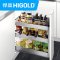 HIGOLD/悍高 拉篮304不锈钢调味拉篮厨房橱柜拉篮 400柜体-304不锈钢（方管）
