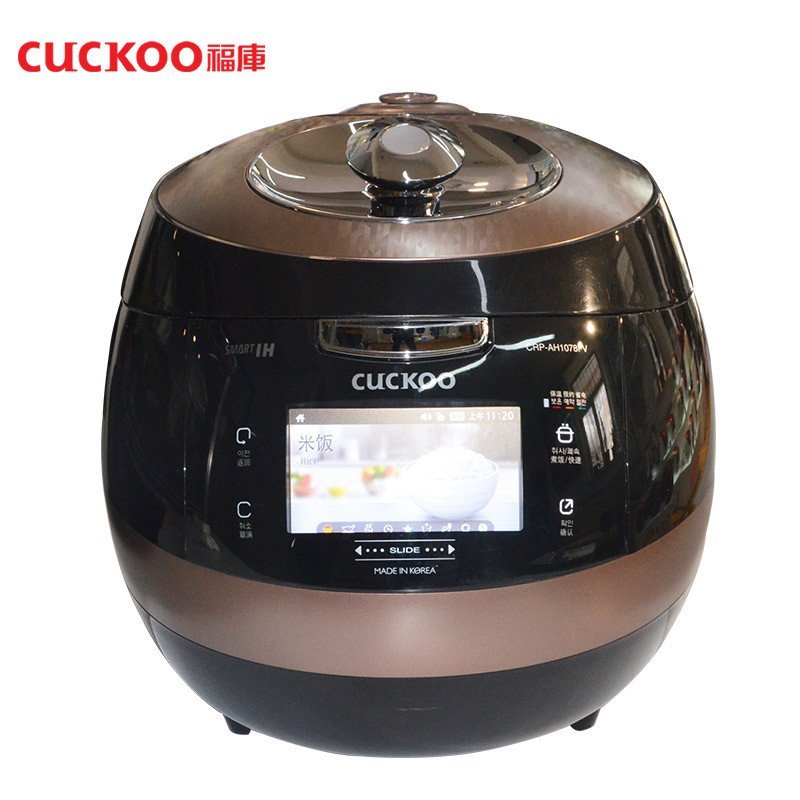 福库（CUCKOO）韩国原装进口CRP-AH1078FV全彩屏LCD IH电磁加热大容量5L电饭锅