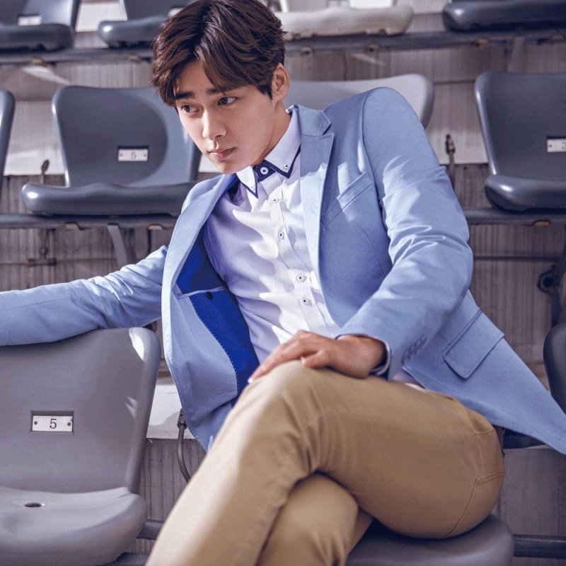 美特斯邦威休闲裤男士中腰纯色休闲弹力长裤韩版潮男装李易峰款 175