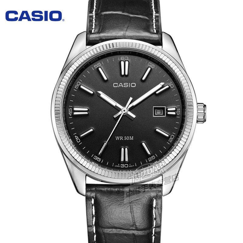 卡西欧casio男士表 钢带防水时尚商务休闲石英手表 MTP-1302L-1A