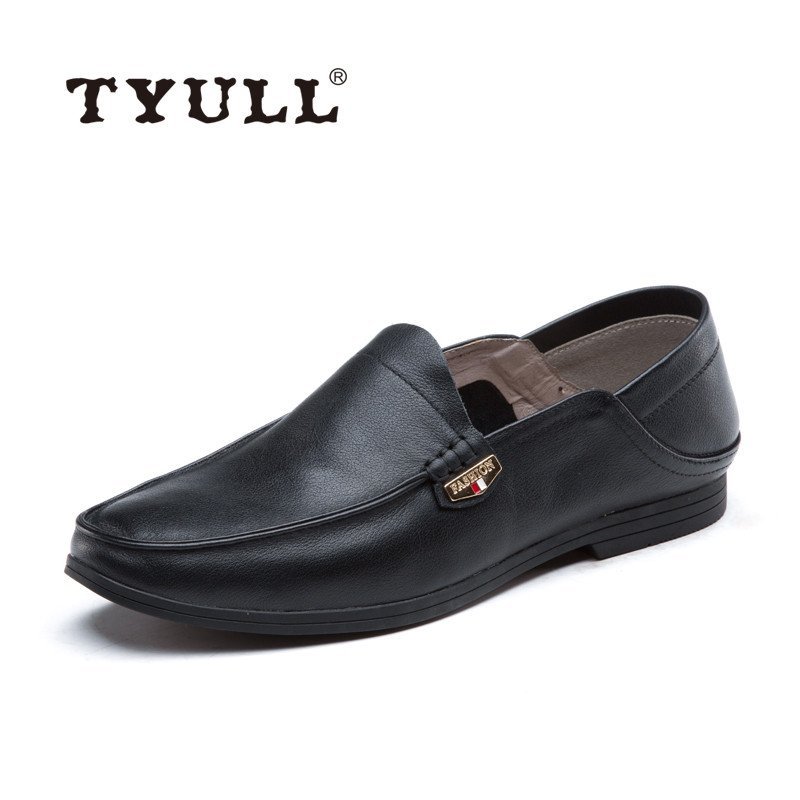 垂钓者(TYULL) 男士休闲一脚蹬皮鞋驾车鞋 A019