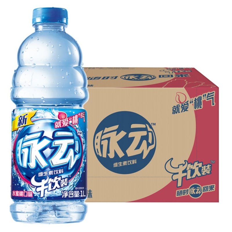 脉动（Mizone） 维生素饮料 水蜜桃口味1L*12