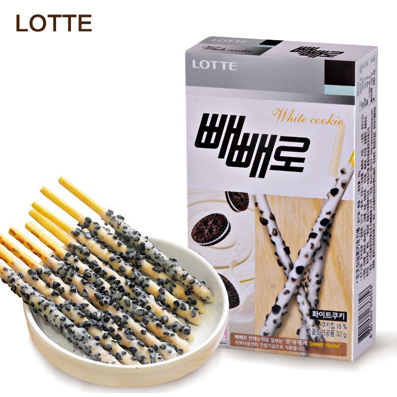 乐天 白加黑巧克力棒 32g/盒 韩国进口 【进口食品】