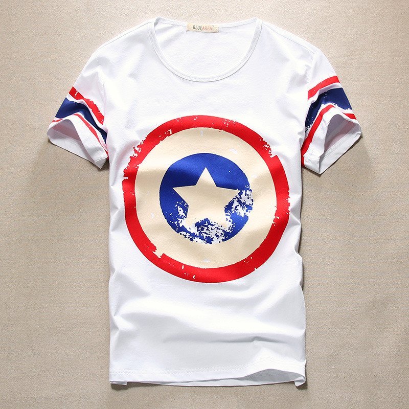 格缇妃 ぶ 2016修身夏季短袖男士青少年半袖t恤318 2XL. 白色