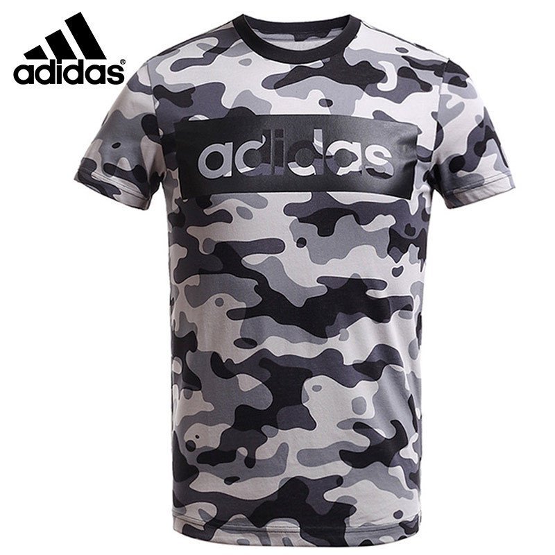 阿迪达斯/ADIDAS套装2016夏季新款男运动迷彩圆领短袖T恤训练短裤 XXL(成人) AO0899上装