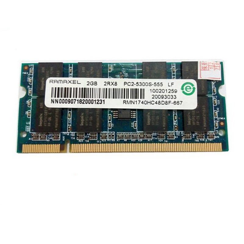 联想 hp 记忆科技（Ramaxel）2G DDR2 667笔记本内存条 PC2-5300S