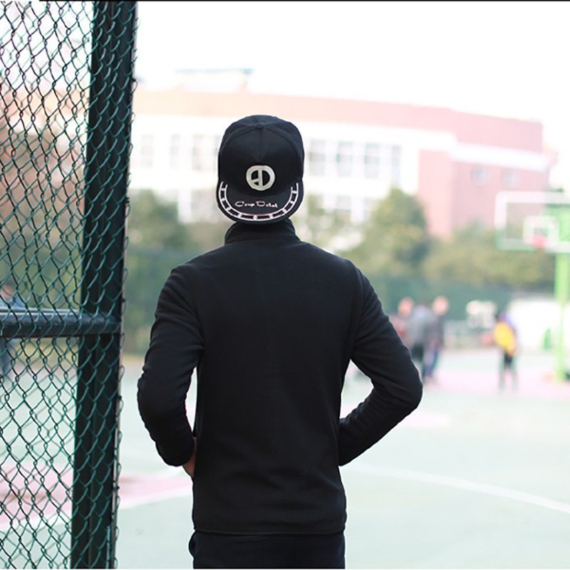 幸福时光卫衣男外套拉链衫男士2016春装保暖时尚休闲摇粒绒 m 蓝色