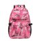 薇思黛 2016新款 迷彩时尚双肩包休闲大容量防水男女士背包学生书包 玫红色