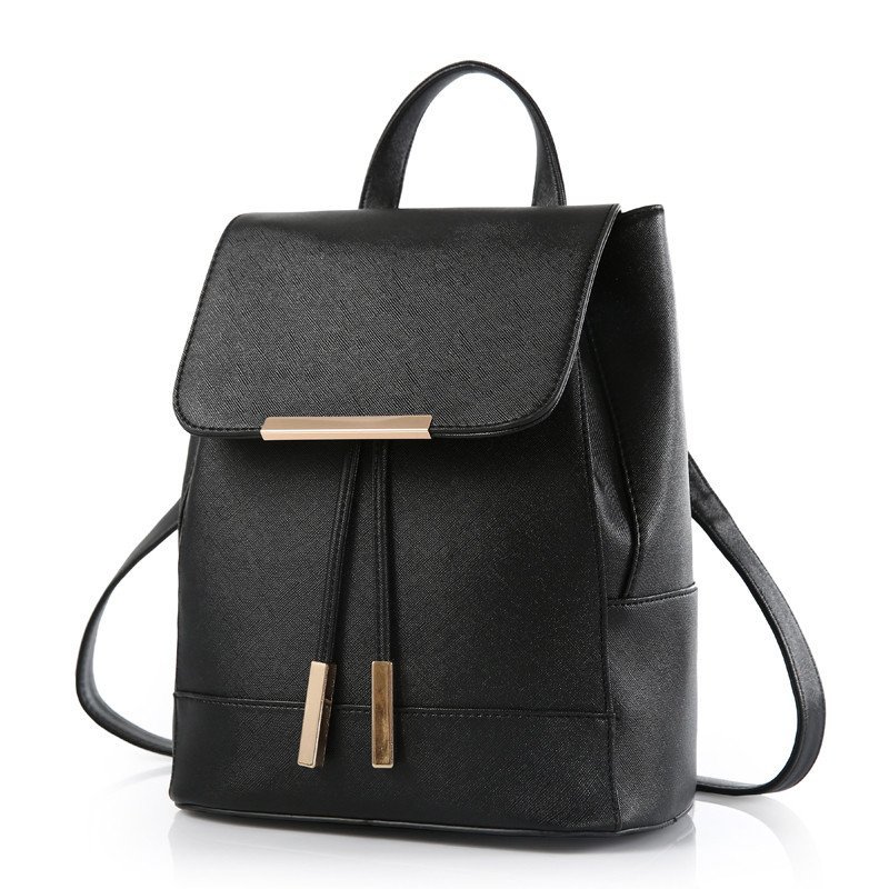 薇思黛 2016新款韩版女士包包 背包双肩包女 休闲女包女式包学生书包 黑色