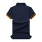 彬时T521POLO衫 2016春夏季新品纯色POLO衫 保罗衫男装T体恤潮男立领青年翻领休闲 L 彩蓝
