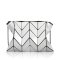 VERONICA·WANG 新款树叶纹镭射包VW024 珠光银