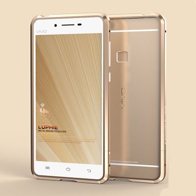 vivox6金属边框手机壳 vivox6plus防摔金属保护套外壳 送钢化膜 vivo