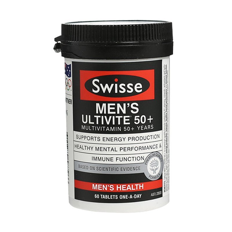 Swisse 老年男士复合维生素【50岁以上】【60粒】多元营养片 综合 男性
